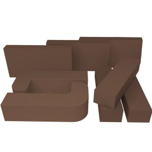 VITCAS ildfaste sten - brune