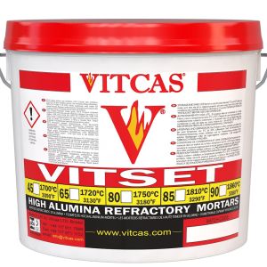Vitset 90 - VITCAS ildfast mørtel 1860 °C