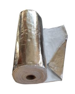 Aluminiumsbelagt isolering - røgrørsisolering 12 mm x 1 m - pr. meter