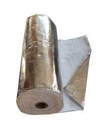 Aluminiumsbelagt isolering - røgrørsisolering 12 mm x 1 m - pr. meter