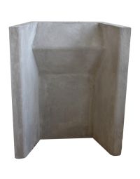 Varmebestandig pejsebagplade i beton
